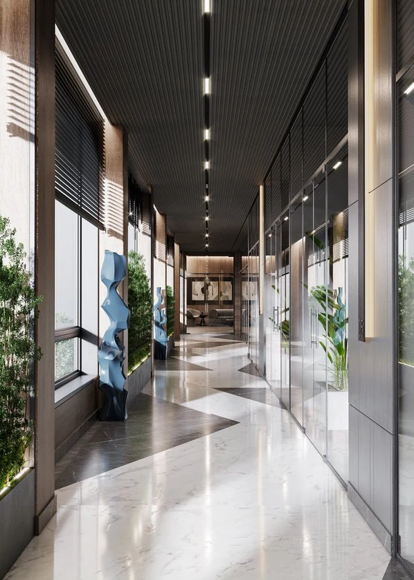 Q-East interior corridor